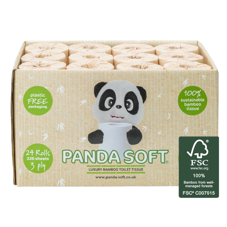 Luxury Bamboo Toilet Paper 24 Rolls For £15 Free Delivery Panda Soft