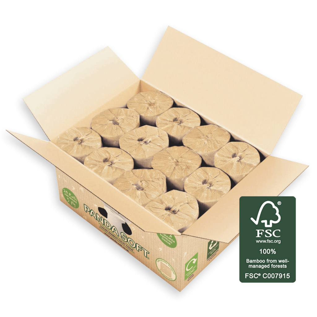 Luxury Bamboo Toilet Paper 24 Rolls For £15 Free Delivery Panda Soft