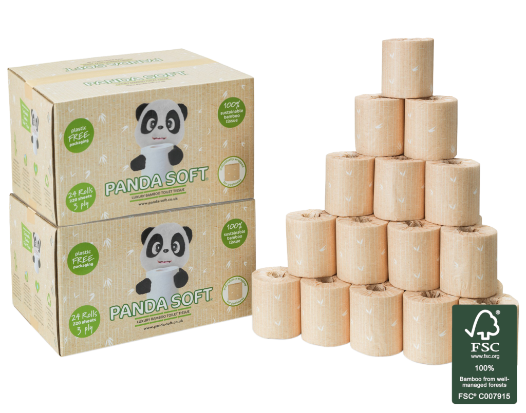 Luxury Bamboo Toilet Roll Bamboo Loo Roll Panda Soft