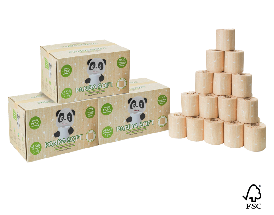 Luxury Bamboo Toilet Paper - 72 Rolls