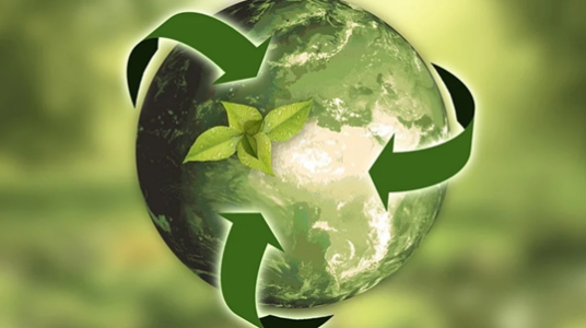 Recyclable Green World Logo